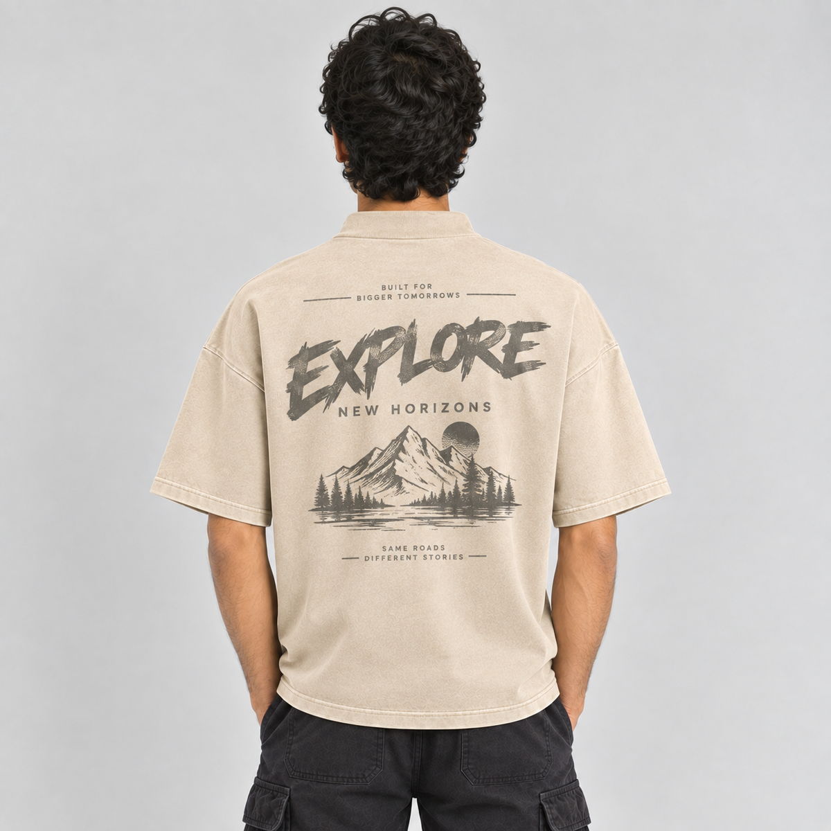 Sandline Zip Tee - Beige