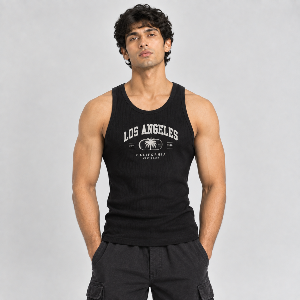 Signal Rib Tank - Black