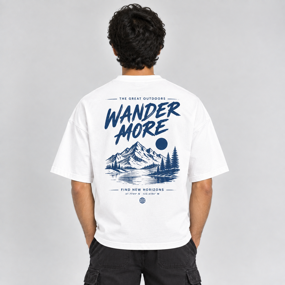 Archive Graphic Oversized Tee - White