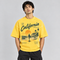 Sunburst Oversized Tee - Yellow