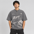 Concrete Zip Tee - Grey