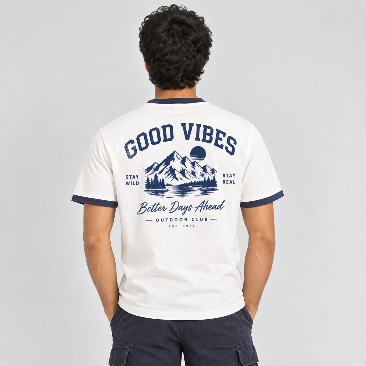 Retro Line Ringer Tee