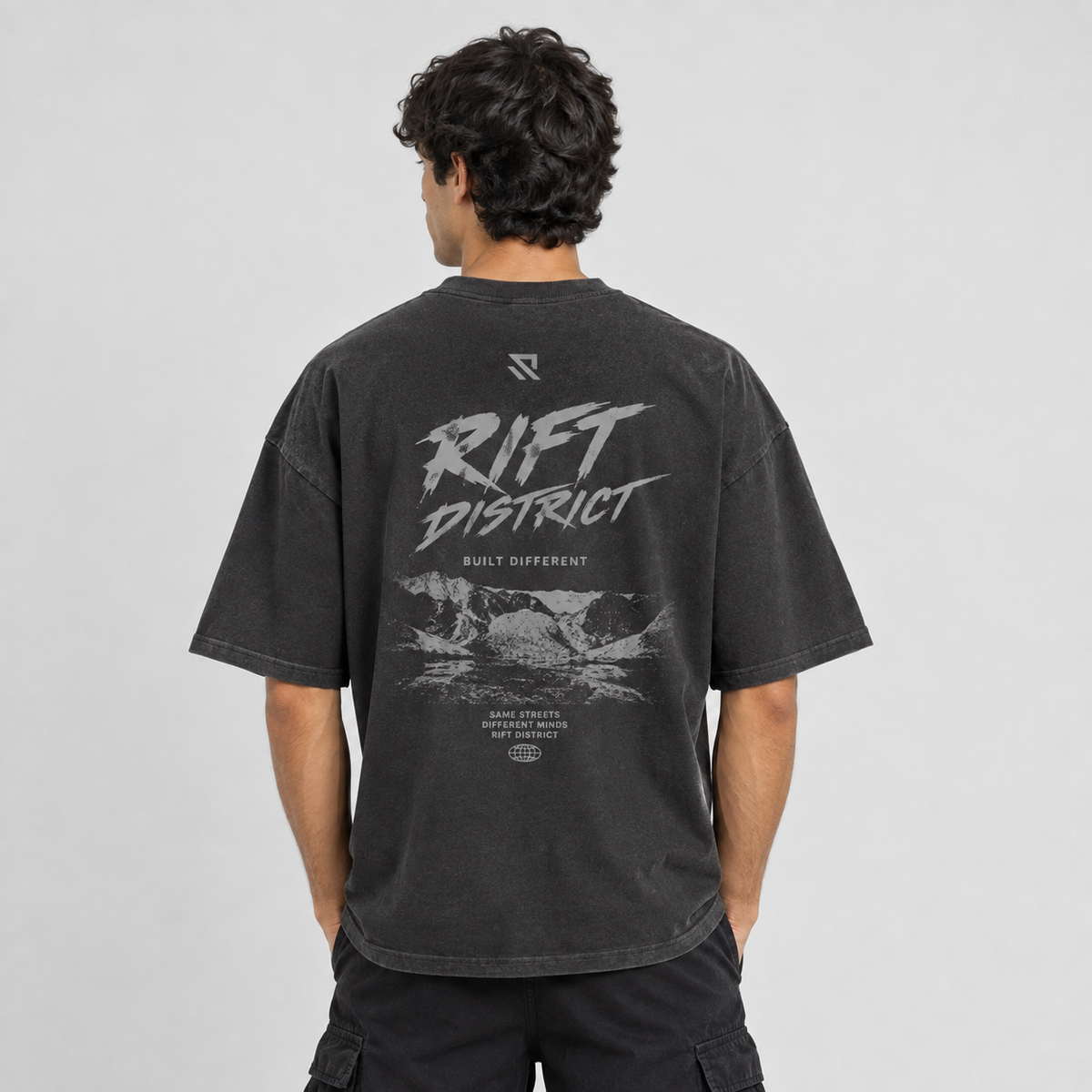 District Core Oversized Tee - Black